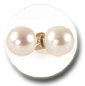 Pendientes Perlas Agua Dulce 7.5-8 mm, blancas AAA