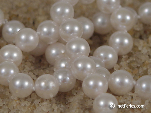 Collar Perlas de Akoya 55 cm 6.5-7 mm blancas AA+