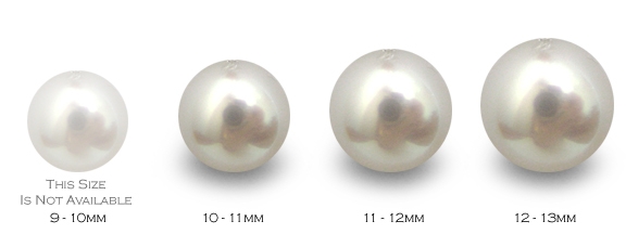 ORION Colgante oro Perla Australiana blanca 10-11 mm AAA