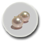 Pendientes Perlas Akoya 9-9.5 mm, blancas AAA
