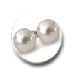 Pendientes Perlas Australianas 12-13mm, blancas plata AAA