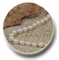 Collar Perlas de Agua Dulce, 45 cm, 6-7 mm, blancas, AA+